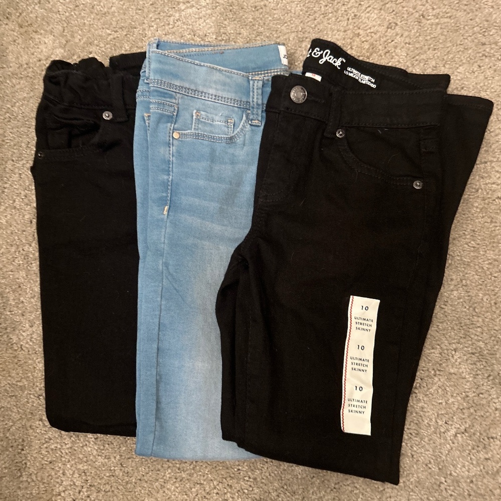 3 pair bundle size for 10 girls jeans